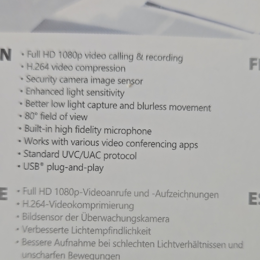 USB HD Webcam with 360° Rotation - Black - Picture 3 of 3